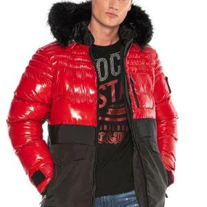 CM166 Herren Winterjacke – abnehmbare Kapuze & funktionale Details