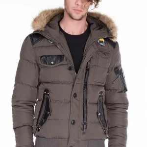 CM120 Herren Winterjacke – mit abnehmbarer Kapuze & sportivem Look