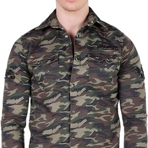 CH130 Herren Langarmhemd mit Markenaufnäher