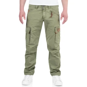 Timezone Herren-Cargohose RogerTZ 4055 (Washed Kaki) - lässig modern, bequem
