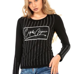 WL289 Damen Langarmshirt mit modischem Frontprint