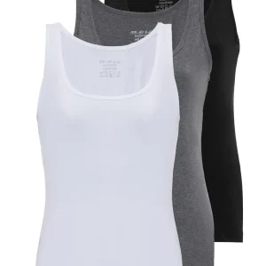 WU107 Damen Unterziehshirt Tanktop im 3 Pack